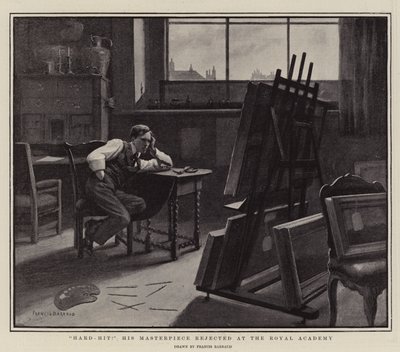 Hard-Hit! Zijn Meesterwerk afgewezen bij de Royal Academy door Francois Barraud