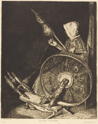 Bretonse spinner (Breton Spinner) door François Bonvin