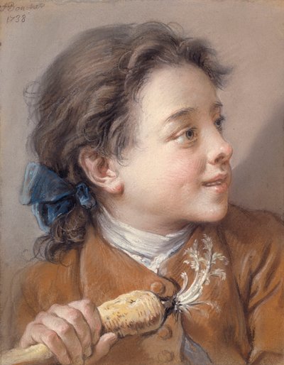 Jongen met een wortel door François Boucher