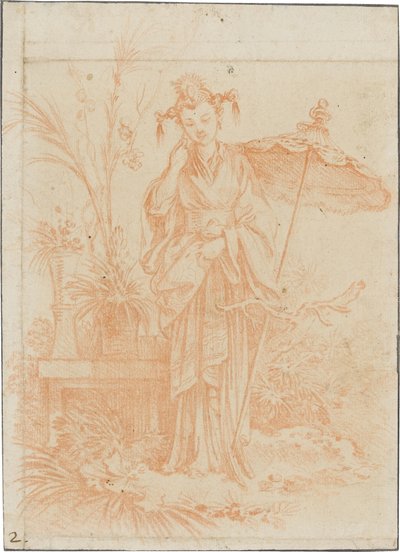 Chinoiserie (De tuinherster) door François Boucher