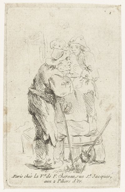 Drie boeren door François Boucher