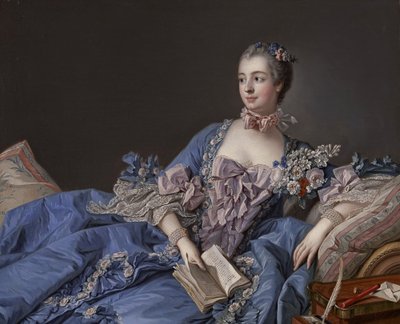 Madame de Pompadour (Jeanne-Antoinette Poisson; 1721-1764) door François Boucher