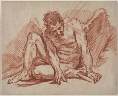 Mannelijke academie met vleugels door François Boucher