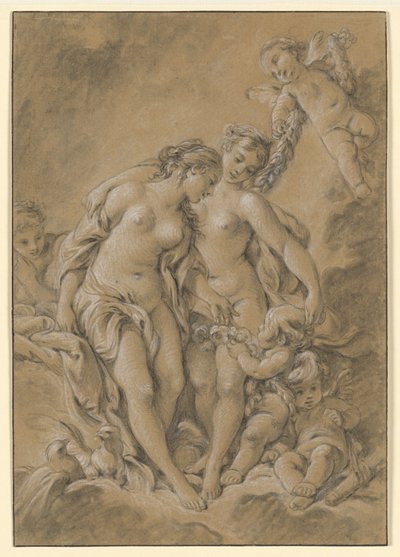 Nimfen en Cupido’s door François Boucher