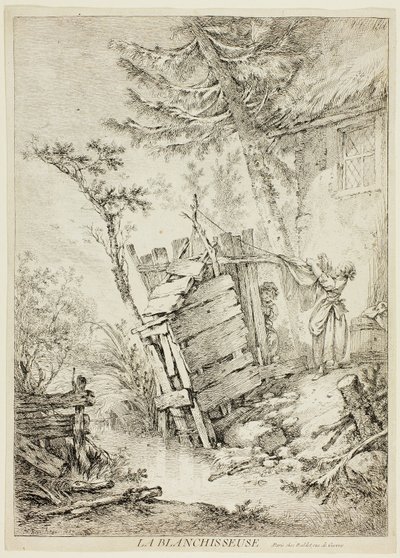 De wasvrouw door François Boucher