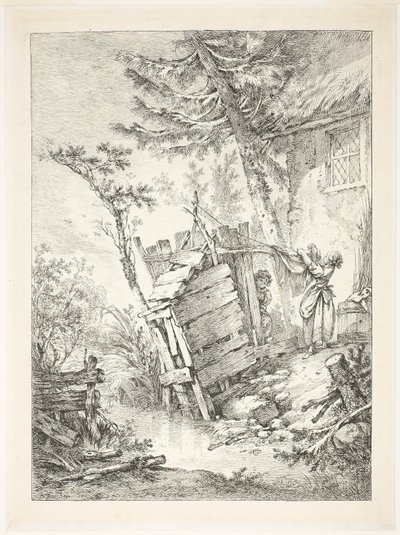 De wasvrouw door François Boucher
