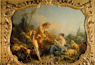 De tevreden pastorale door François Boucher