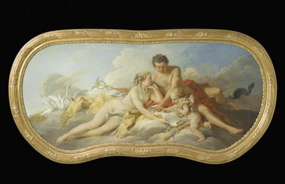 Venus en Mercurius geven Cupido instructies door François Boucher