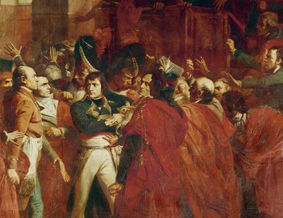 Generaal Bonaparte op de Conseil des Cinq-cents in St ... door Francois Bouchot
