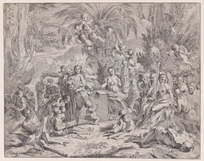 Een allegorie van schilderkunst door Francois Collignon