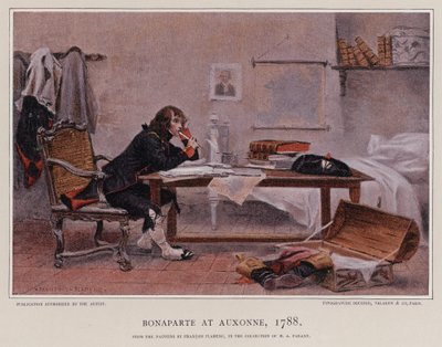 Napoleon in Auxonne door Francois Flameng