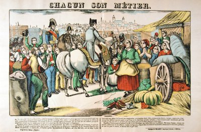 Napoleons terugkeer naar Parijs van het eiland Elba, 1815, c1835 door Francois Georgin