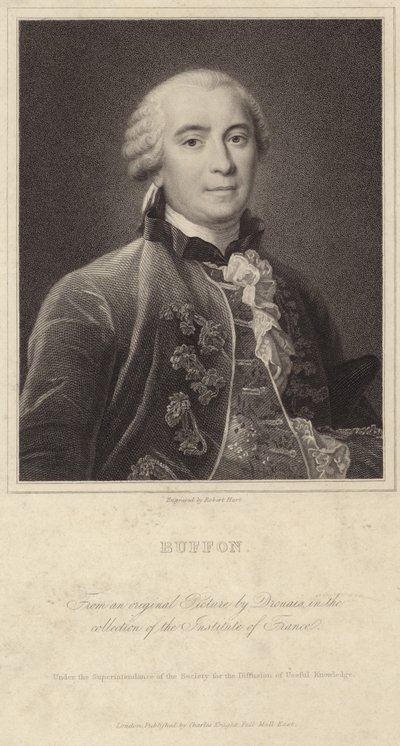 Portret van Georges-Louis Leclerc, Graaf van Buffon door Francois Hubert Drouais