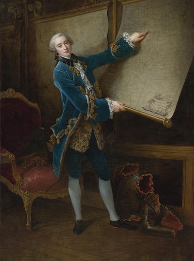 Portret van de Comte de Vaudreuil 1740-1817 door Francois Hubert Drouais