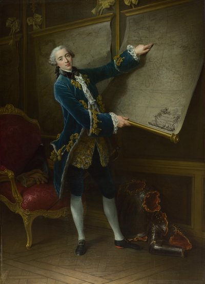 De Graaf van Vaudreuil, 1758 door Francois Hubert Drouais