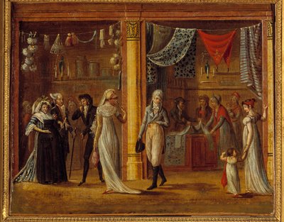 De houten galerij van het Koninklijk Paleis door Francois Joseph baron Bosio