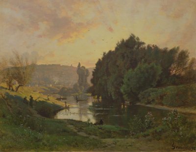 Scène van Bas-Meudon door Francois Louis Francais