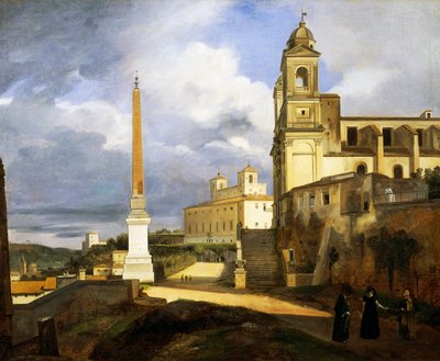 Drie-eenheid van de dood en Villa Medici in Rome door Francois Marius Granet