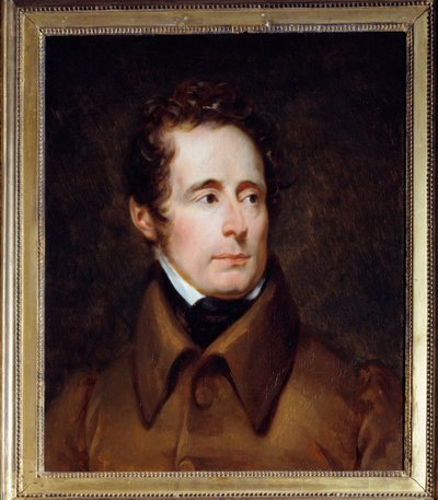 Portret van Alphonse de Lamartine (1791-1869), Franse schrijver en politicus door Baron François Pascal Simon Gérard