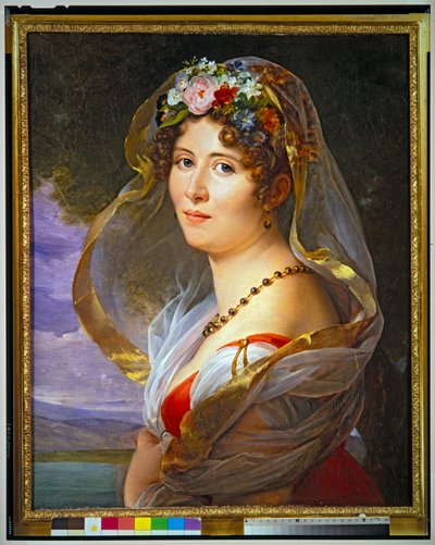 Portret van Constance Ossolinska Lubienska, ongedateerd door Francois Pascal Simon Baron Gerard