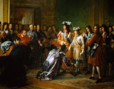 Erkenning van de Hertog van Anjou als Koning van Spanje, schilderij door Francois Gerard, Spanje door Baron François Pascal Simon Gérard