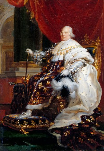 Portret van Lodewijk XVIII 1755-1824 door Francois Pascal Simon Gerard