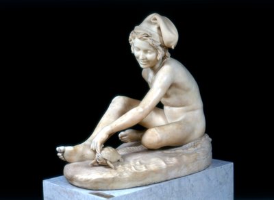 Napolitaanse visser die met een schildpad speelt, 1833 door Francois Rude
