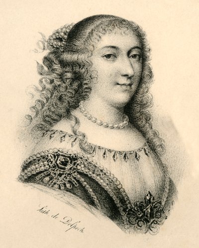 Mademoiselle de Montpensier, 1627-1693, ca. 1830 door Francois Seraphin Delpech