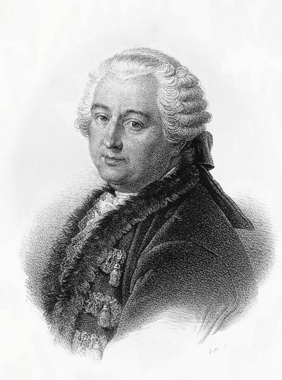 Portret van Claude-Adrien Helvetius (1715-1771), Franse schrijver en filosoof, gravure door Francois-Seraphin Delpech (1778-1825) door Francois Seraphin Delpech