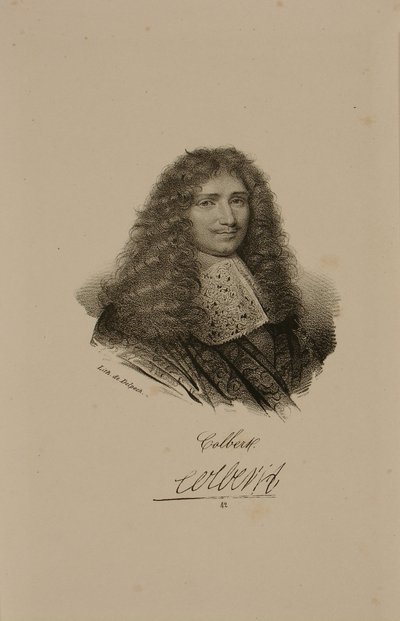 Portret van Jean Baptiste Colbert (1619-83) door Francois Seraphin Delpech