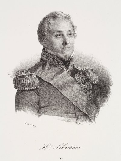 Portret van Horace Sébastiani door Francois Seraphin Delpech