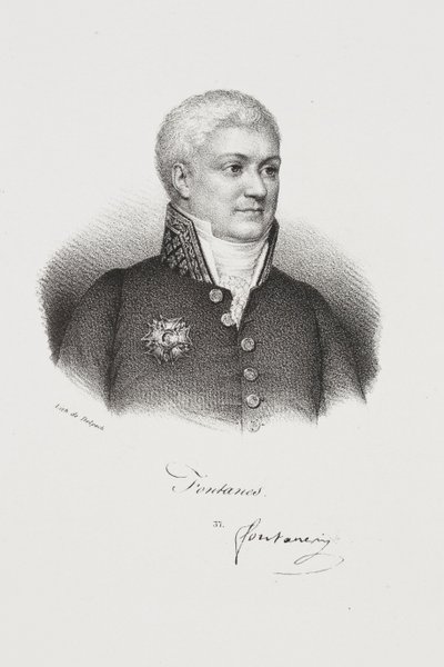 Portret van de schrijver Louis Jean-Pierre, markies de Fontanes door Francois Seraphin Delpech