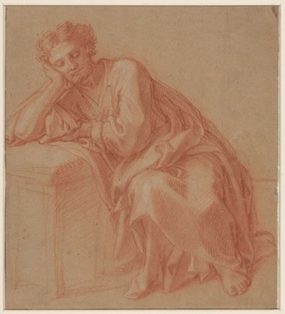 Studie van een rustende man door Francois Verdier