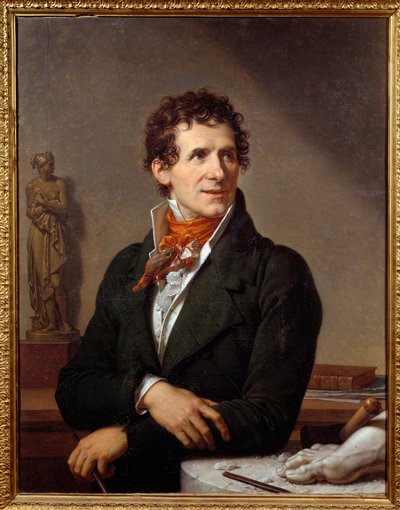 Portret van de beeldhouwer Antonio Canova (1757-1822) door Francois Xavier Fabre