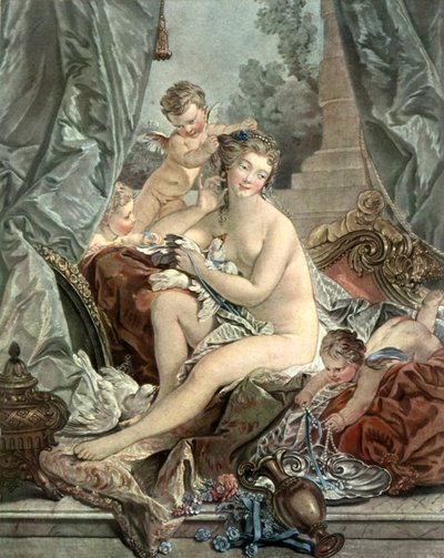 De Toilette van Venus door Francois after Boucher