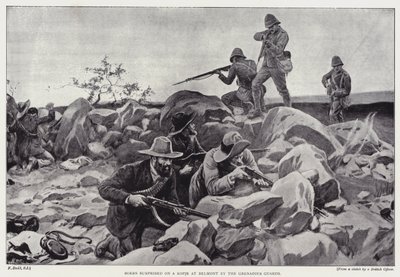 Boeren verrast op een kopje bij Belmont door de Grenadier Guards door Frank (after) Dadd