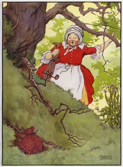 Illustratie voor Old Dame Trot And Her Pig door Frank Adams