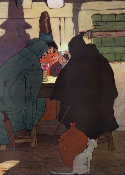 Illustratie voor The Babes in the Wood door Frank Adams