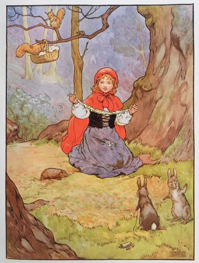 Roodkapje, illustratie uit 