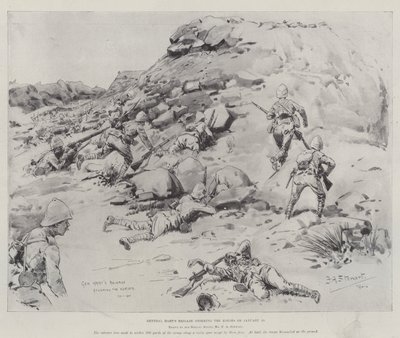 De brigade van generaal Hart bestormt de Kopjes op 20 januari door Frank Algenon Stewart