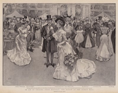 Ten bate van Charing Cross Hospital, de bazaar in de Albert Hall door Frank Craig