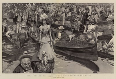 Koninklijk Henley, het Tafereel op de Rivier tussen de Races door Frank Craig
