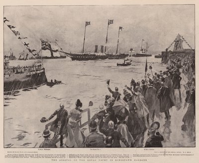 De Aankomst van het Koninklijk Jacht in de Haven van Kingstown door Frank Craig
