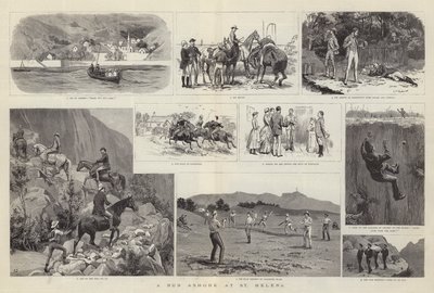 Een uitstapje aan wal in St. Helena door Frank Dadd