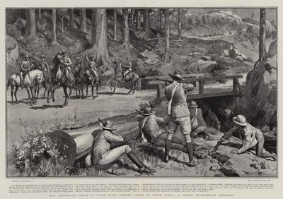 Hoe Australische Troepen Thuis Lessen uit Zuid-Afrika Toepassen, een Kolom Succesvol in een Hinderlaag Gelokt door Frank Dadd