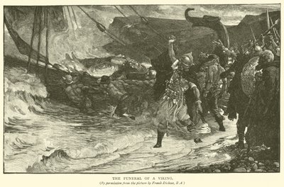 De Begrafenis van een Viking door Frank Dicksee