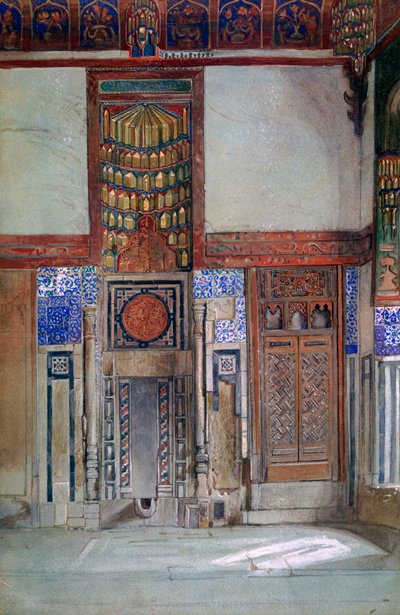 Het Huis van Moufti Sheikh el Mahadi, Caïro, 1873 door Frank Dillon