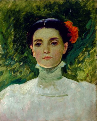 Portret van Maggie Wilson door Frank Duveneck