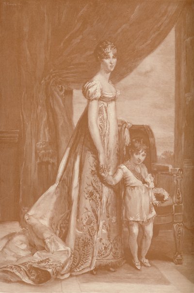 Eugénie-Hortense De Beauharnais - vrouw van Lodewijk Bonaparte, koningin van Holland door Frank French