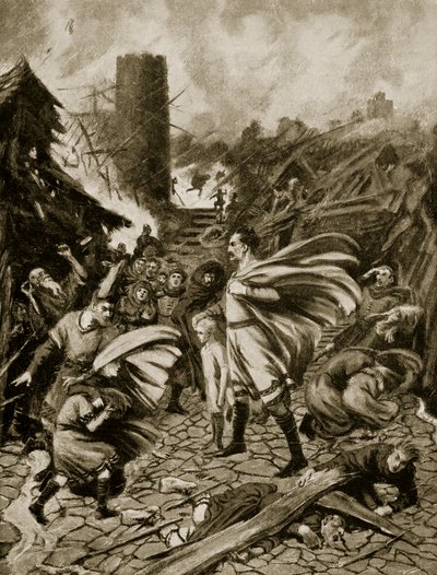 De wervelwind van 1091, illustratie uit 